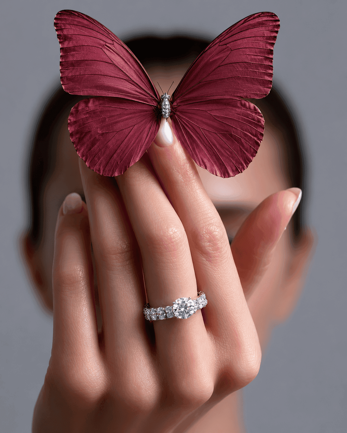 Sparkling Solitaire Diamond Ring